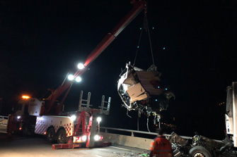 Grúas kuluxka: gruas para camiones: retirada de camión accidentado en gipuzkoa